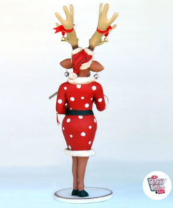 Figura Decorazione Natale Renna con regalo