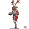 Figure Decoration Christmas Reindeer with Gift