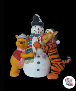 Figura Decoración Navidad Snowman, Tiger and Pooh