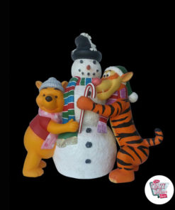 Figura Decoração Natal Boneco de neve, Tigre e Pooh