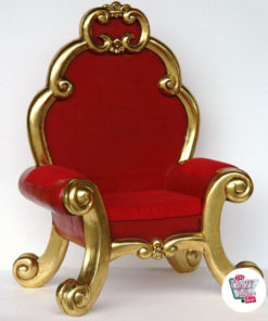 Figure Christmas Decoration Throne with footrest