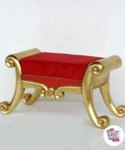 Figure Christmas Decoration Throne with footrest