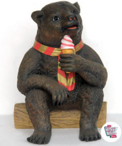 Decoração Figura Urso Ice Cream