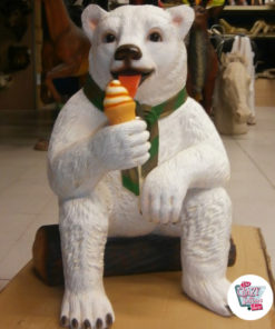 Figura Decoración Oso con Helado