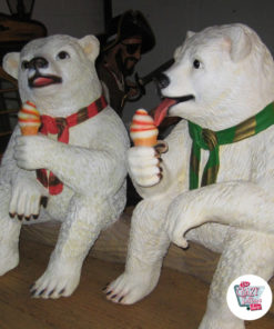 Decoração Figura Urso Ice Cream