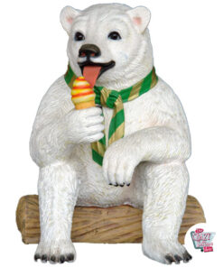 Figura Decoración Oso con Helado