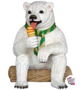 Figura Decoración Oso con Helado