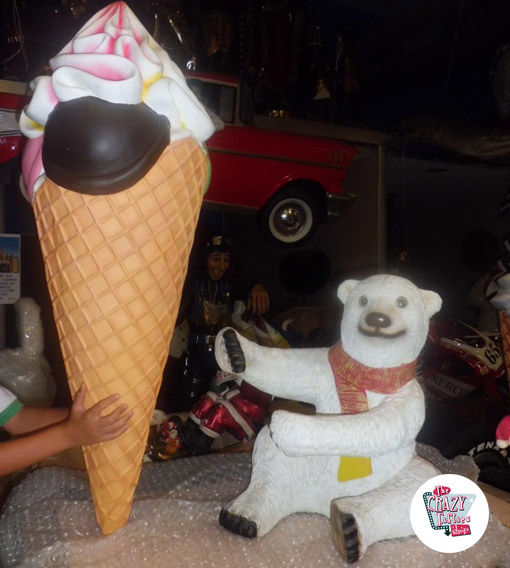 Figura polar Decoração Urso com sabores de gelados