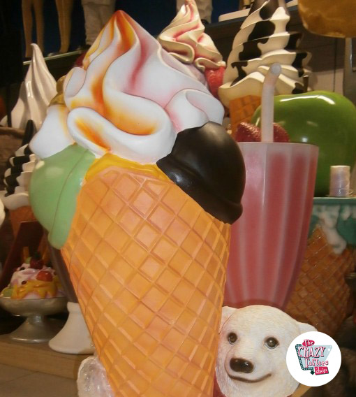 Isbjørn Figur Dekorering med iskrem smaker