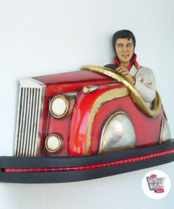 Figur Dekoration Elvis radiobil