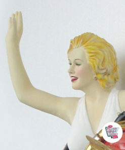 Figura Decoración Marilyn auto de choque