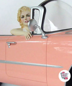 Figur Dekor Marilyn Pink Cadillac