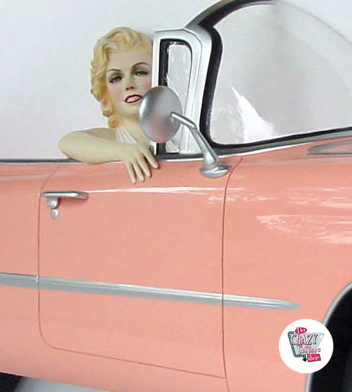 Figura decorazioni Marilyn Pink Cadillac