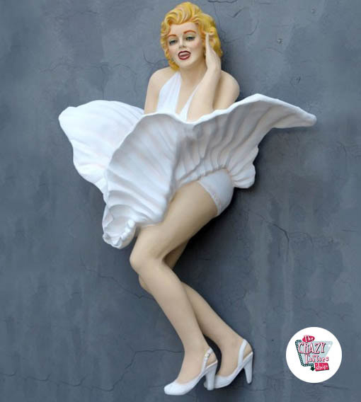 Figura decoração da parede Marilyn saia