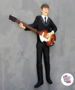 Figura Decoração na parede do Beatles