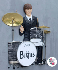 Figur Dekoration Wall The Beatles Batteri