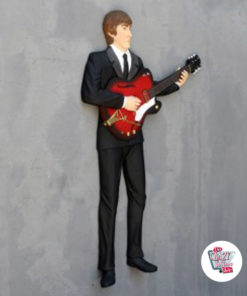 Figur Dekoration Wall The Beatles guitar