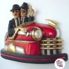 Figura Decorazione The Blues Brothers incidente d'auto