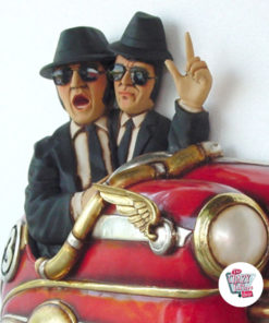 Figura Decoración Los Blues Brothers auto de choque
