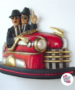 Figura Decorazione The Blues Brothers incidente d'auto