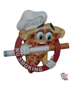 Figura Decoración Pizzería Señal No Fumar