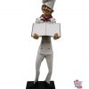 Figur Dekor Italian Restaurant Chef med meny