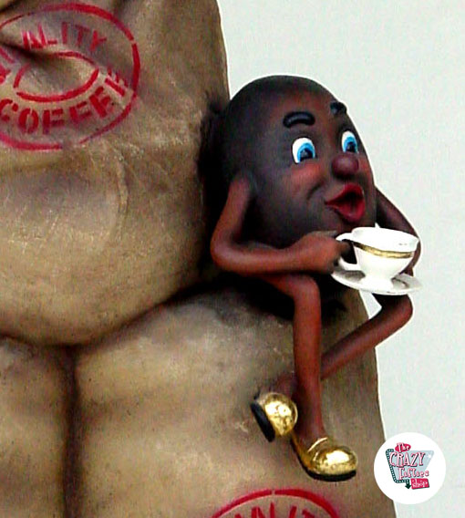 Figur Dekoration påsar med kaffe