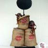 sacos Figura decoração do café