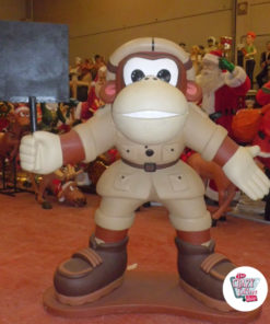 Figur Donkey Kong Tema Dekoration med skifer