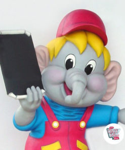 Figure Décoration de thème d'éléphant avec menu