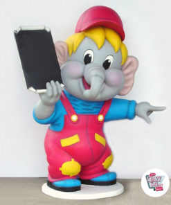 Figura Elefante Tema Decoração com Menu