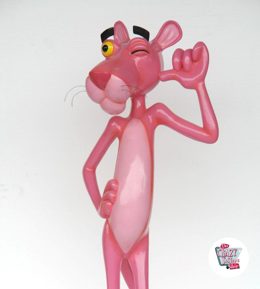 Figura Decoração Pantera Cor-de-rosa