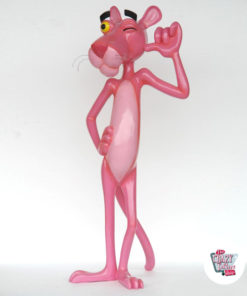 Figura Decoração Pantera Cor-de-rosa