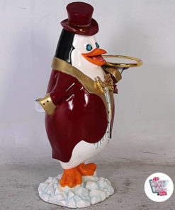 Figura Decorazione Tema Pinguino Madagascar Cameriere