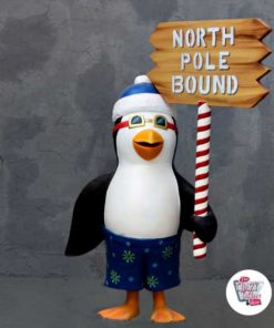 Figuras Decoração Tema Penguins Madagascar Christmas