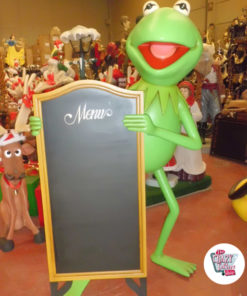 Figure Decoration Thematic Frog Gustavo With Menu