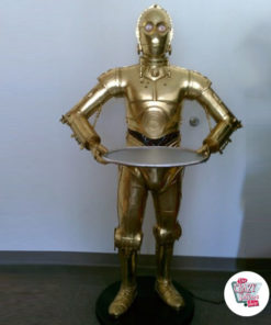 Figura Star Wars Decorazione a tema C-3PO con vassoio