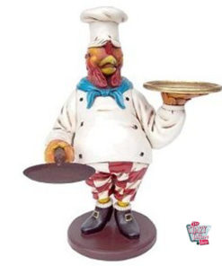 Figura cibo Chicken Chef cameriere