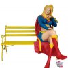 Figure Superhero Supergirl decoration on bench