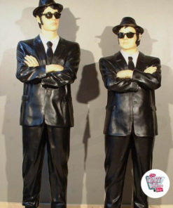 Figuras Decoración Los Blues Brothers Espaldas