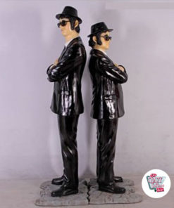 Figuras decoração The Blues Brothers Espaldas