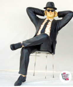 Figuras Decoración Los Blues Brothers Sentados