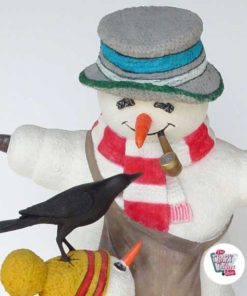 Figure Natale decorazione pupazzi di neve