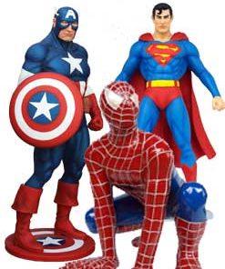 Figuras de decoração Super Heroes