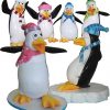 Figurer Dekoration Tema Penguins Comic