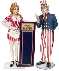 Figuras Decoração American Diner