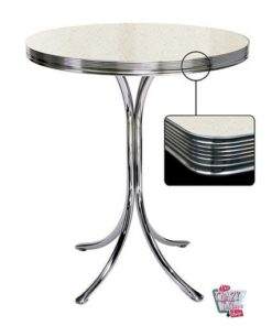 Runder Tisch Alta White Retro Diner