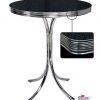 Alta Preto Retro Round Table Diner