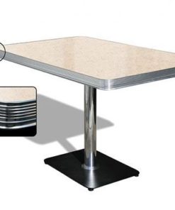 Table American Retro Diner 120 Cream