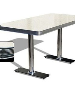 Mesa Retro Diner Americano 150 Blanca